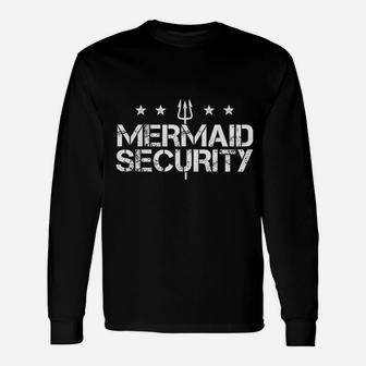 Merman Mermaid Security Funny Swimming Gift Unisex Long Sleeve | Crazezy AU