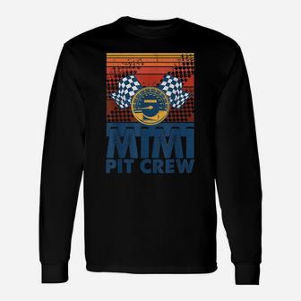 Mimi Pit Crew Race Car Matching Family Birthday Party Unisex Long Sleeve | Crazezy