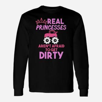 Monster Truck Hoodie For Women - Real Princesses Get Dirty Unisex Long Sleeve | Crazezy AU