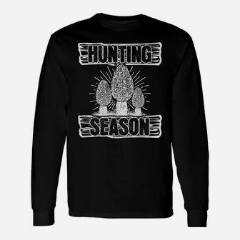 Mushroom Shirt - Hunting Season Morel Hunter Gift Unisex Long Sleeve | Crazezy