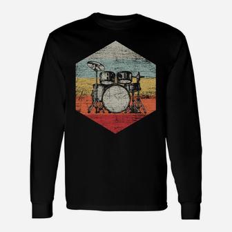 Musical Instrument Musician Drummer Gifts Drums Unisex Long Sleeve | Crazezy