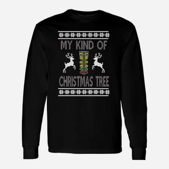 My Kind Of Christmas Tree - Drag Racing Sweater Design T-shirt Ugly Christmas Sweater 2017 Unisex Long Sleeve | Crazezy AU