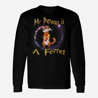 My Patronus Is A Ferret Tshirt Magic Gifts Unisex Long Sleeve | Crazezy CA