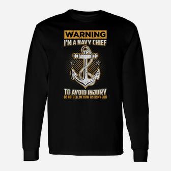 Navy Chief Petty Officer Funny Military Veteran T Shirt Unisex Long Sleeve | Crazezy
