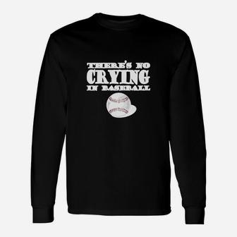 No Crying In Baseball T Shirt League Of Their Own Tee Unisex Long Sleeve | Crazezy UK