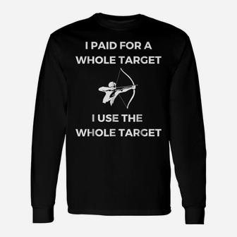 Passion Archery Men Women Bow Hunting Target Edition Unisex Long Sleeve | Crazezy CA