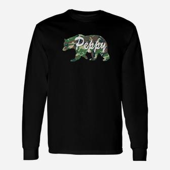 Peppy Bearfunny Camping Summer Fathers Day Unisex Long Sleeve | Crazezy
