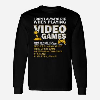 Playing Video Games Gamer Shirt Funny Gaming Console Gamer Unisex Long Sleeve | Crazezy