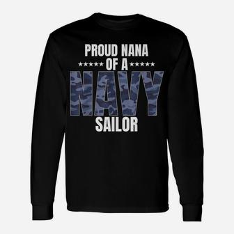 Proud Nana Of A Navy Sailor Veteran Day Unisex Long Sleeve | Crazezy CA