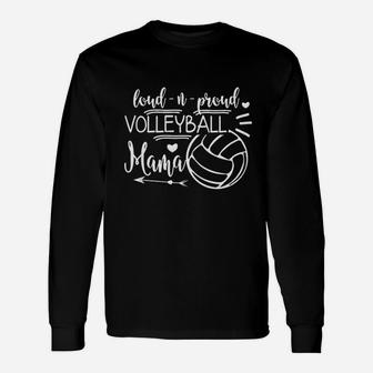 Proud Volleyball Mama Cute Volleyball Mom Gift Unisex Long Sleeve | Crazezy