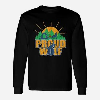 Proud Wolf Scout Cub Camping Boy Hiking Scouting Den Gift Unisex Long Sleeve | Crazezy