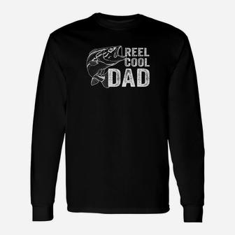 Reel Cool Dad Fishing Shirt Fathers Day Gift Fisherman Fish Premium Unisex Long Sleeve | Crazezy