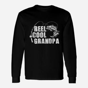 Reel Cool Grandpa Fishing Gift For Dad Or Grandpa Unisex Long Sleeve | Crazezy