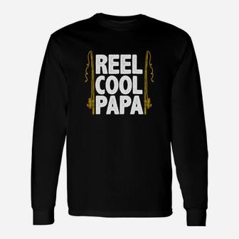 Reel Cool Papa Funny Fishing Shirt For Men Unisex Long Sleeve | Crazezy