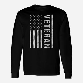 Retro Veteran Friday We Wear Red Support Our Troops Us Flag Unisex Long Sleeve | Crazezy DE