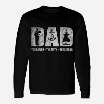 Sailor The Man The Myth The Legend Father Mens Tshirt Unisex Long Sleeve | Crazezy