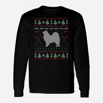 Samoyed Ugly Sweater Christmas Shirt Funny Dog Lover Unisex Long Sleeve | Crazezy
