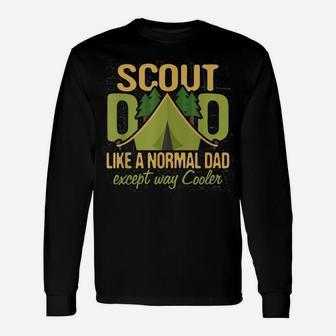 Scout Dad T Shirt Cub Leader Boy Camping Scouting Gift Men Unisex Long Sleeve | Crazezy