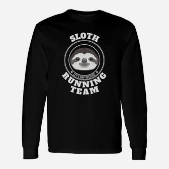 Sloth Running Team Lets Take A Nap Instead Funny Tee Unisex Long Sleeve | Crazezy