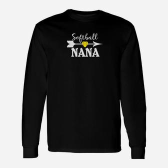 Softball Nana Softball Grandmother Grandma Unisex Long Sleeve | Crazezy