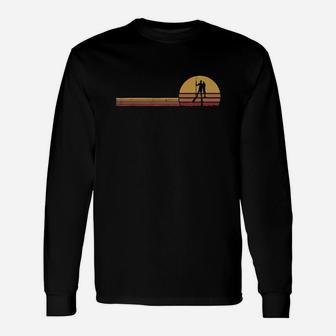 Spearfishing Shirt Retro Vintage Silhouette Distressed Gift Unisex Long Sleeve | Crazezy