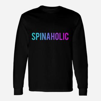 Spinaholic Love Spin Funny Bike Workout Gym Spinning Class Unisex Long Sleeve | Crazezy