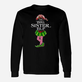 The Big Sister Elf Christmas Matching Family Group Unisex Long Sleeve | Crazezy UK