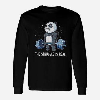 The Struggle Is Real Weightlifting Fitness Unisex Long Sleeve | Crazezy AU