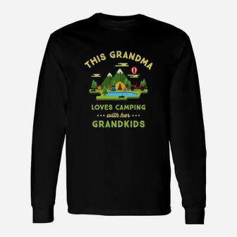 This Grandma Loves Camping With Her Grandkids Unisex Long Sleeve | Crazezy AU