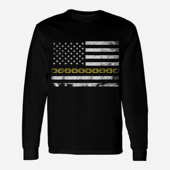 Tow Truck Driver T Shirt Thin Yellow Line Flag Operator Unisex Long Sleeve | Crazezy