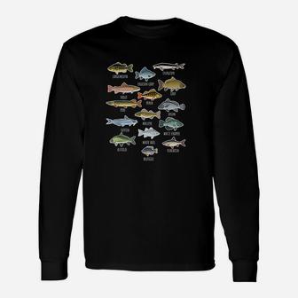Types Of Freshwater Fish Species Fishing Unisex Long Sleeve | Crazezy CA