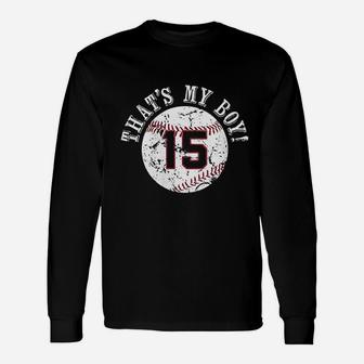 Unique Thats My Boy Baseball Player Mom Or Dad Gifts Unisex Long Sleeve | Crazezy DE