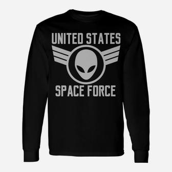 United States Space Force Military Alien Patch Unisex Long Sleeve | Crazezy DE