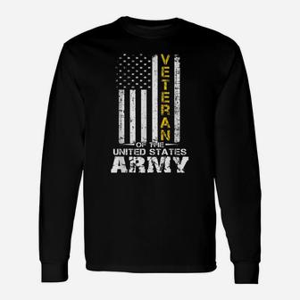 Veteran Of United States Us Army Veteran Gold Unisex Long Sleeve | Crazezy