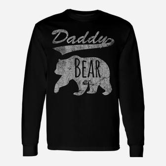 Vintage Daddy Bear Father's Day Gift For Dad Unisex Long Sleeve | Crazezy