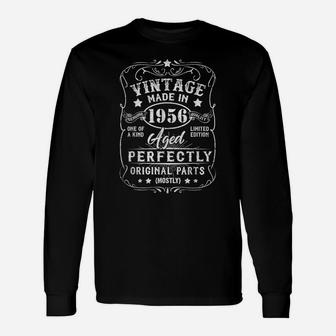 Vintage Made In 1956 Retro Classic 65Th Birthday Decorations Unisex Long Sleeve | Crazezy DE