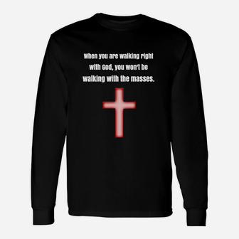 Walking Right With Yhvh God Christian Disciple Unisex Long Sleeve | Crazezy