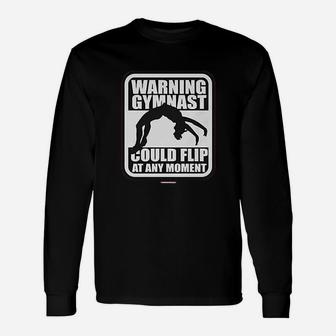 Warning Gymnast Could Flip At Any Moment Youth Unisex Long Sleeve | Crazezy DE