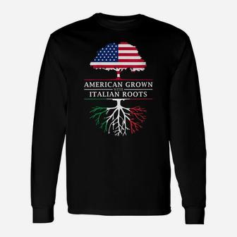 Womens American Grown With Italian Roots - Italy Unisex Long Sleeve | Crazezy