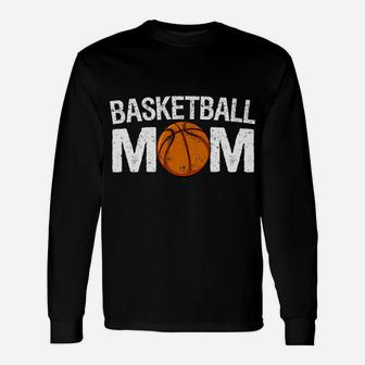 Womens Basketball Mom Funny Cute Player Mama Team Gift Unisex Long Sleeve | Crazezy