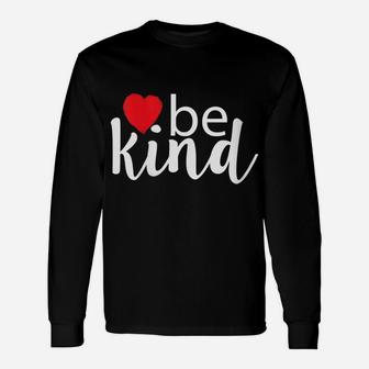Womens Be Kind Cute Blessed Design Funny Inspirational Teacher Fall Unisex Long Sleeve | Crazezy