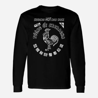Womens Funny Sriracha Hot Chili Sauce Spicy Food Lover Unisex Long Sleeve | Crazezy AU