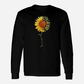 You Are My Sunshine Sunflower Basketball Mom Unisex Long Sleeve | Crazezy
