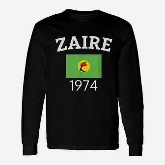 Zaire 74 1974 Flag Soccer Boxing Football Unisex Long Sleeve | Crazezy