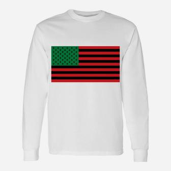 African American Flag Sweatshirt Unisex Long Sleeve | Crazezy