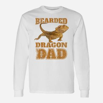Bearded Dragon T Shirt Bearded Dragon Dad Papa Gift Tee Unisex Long Sleeve | Crazezy