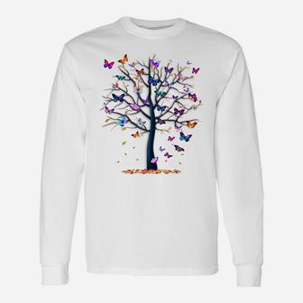 Butterfly Tree Beautiful Unisex Long Sleeve | Crazezy