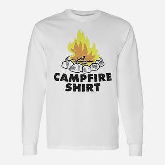 Campfire Funny Firewood Camping Summertime Unisex Long Sleeve | Crazezy AU
