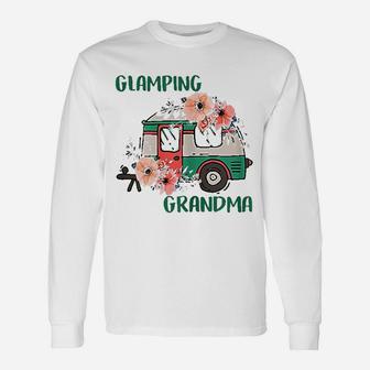 Cute Floral Camping Glamping Grandma Unisex Long Sleeve | Crazezy