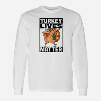 Dabbing Dance Funny Turkey For Thanksgiving Vegan Gift Unisex Long Sleeve | Crazezy
